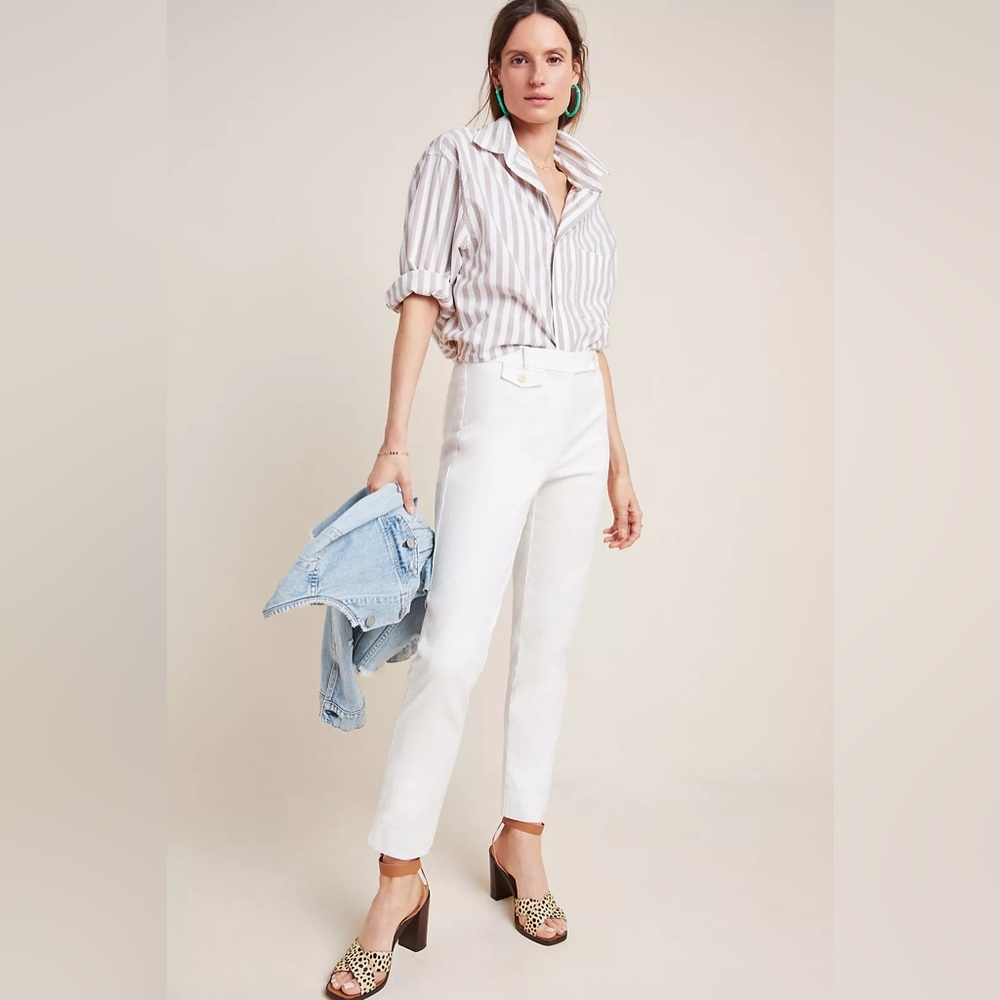 Anthropologie The Essential Slim Trousers